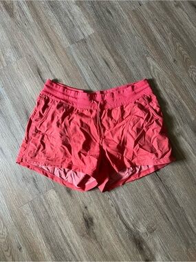 The North Face Women's Pink Athletic Shorts with Drawstring XL